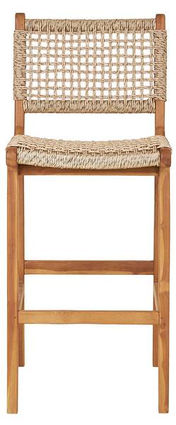 Tabouret de bar Derby Teck - 45 x 95 x 55 cm