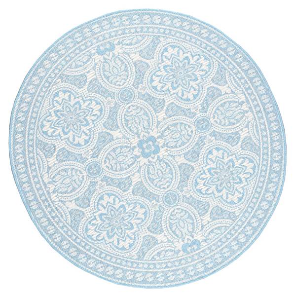 Teppich Summer Oriental Blau - 100 x 100 cm