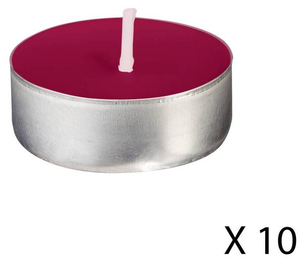 Duftkerzen himbeere NINA 30er-Set Wachs - 4 x 3 x 4 cm