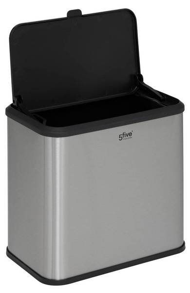 Komposttonne BASIC Schwarz - Metall - 15 x 24 x 25 cm