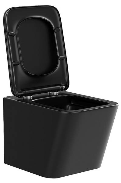 Hänge WC CLEMONA Schwarz - Keramik - 52 x 34 x 36 cm