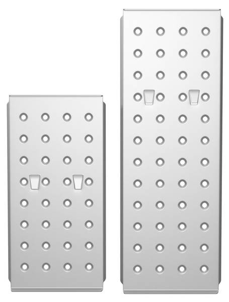 Klappleiter Plattform Altura Grau - Metall - 29 x 4 x 86 cm