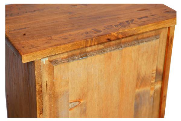 Vitrinenschrank TOM Braun - Linde - 25 x 98 x 40 cm