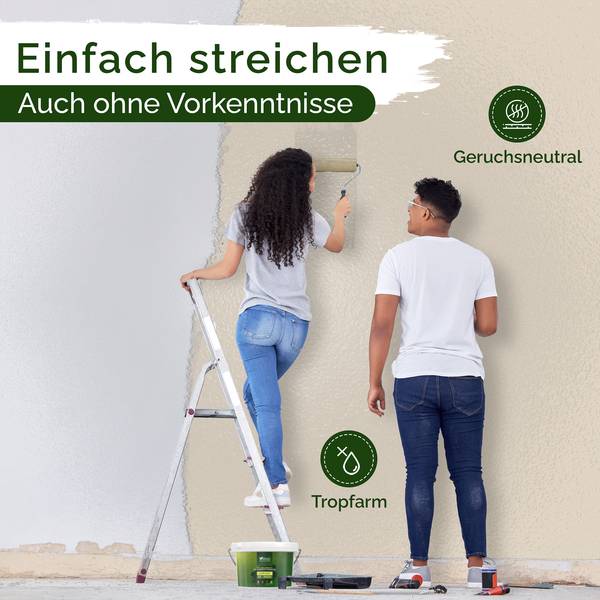 Wandfarbe   Sweet Sesame Beige - Harz - 21 x 18 x 39 cm