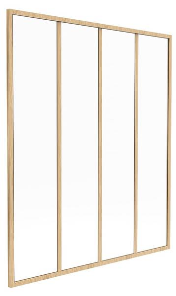 Glaswand BAYVIEW Beige - Tiefe: 120 cm