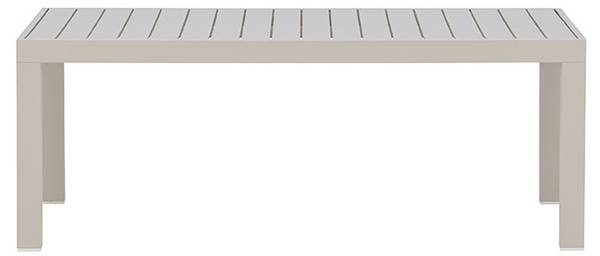 Salontafel Copacabana beige - metaal - 70 x 45 x 120 cm