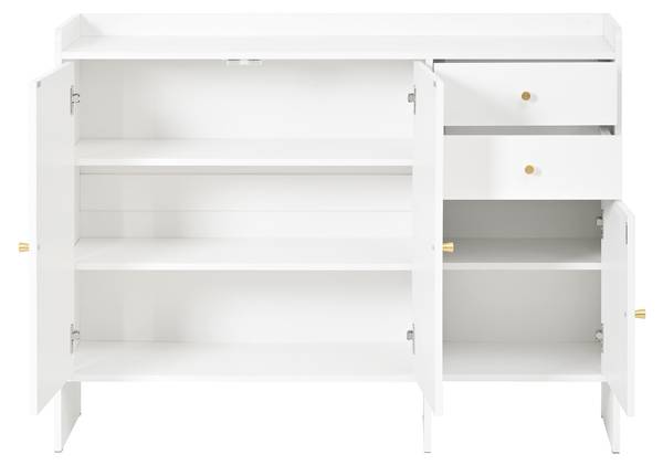 Schuhschrank DianaBA Ⅳ Weiß - Holzwerkstoff - 120 x 90 x 35 cm