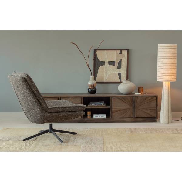 TV-Lowboard Sun Braun - Teakholz - 200 x 45 x 44 cm