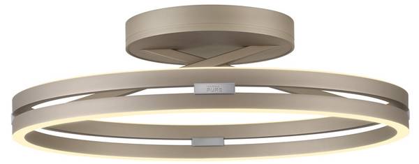 LED Deckenlampe PURE Loop Braun - Metall - 60 x 18 x 60 cm