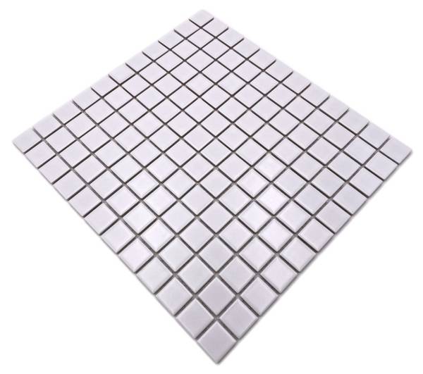 Mosaikfliesen B 140 Weiß - Keramik - 33 x 33 x 33 cm