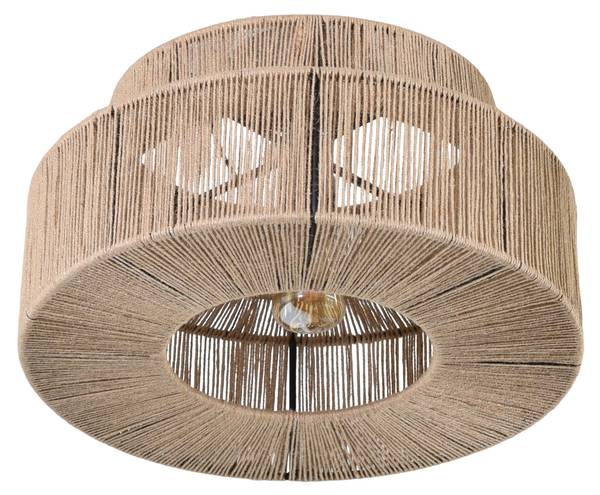 Deckenleuchte Bern Jute Braun - Naturfaser - 36 x 20 x 36 cm