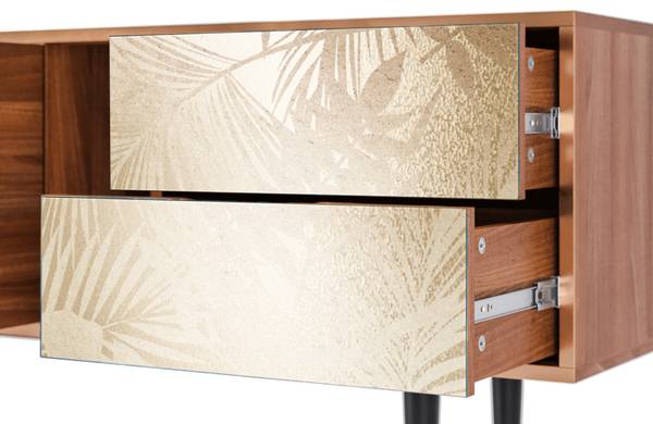 TV-Lowboard T1 Walnuss Beige - Holzwerkstoff - 170 x 69 x 48 cm