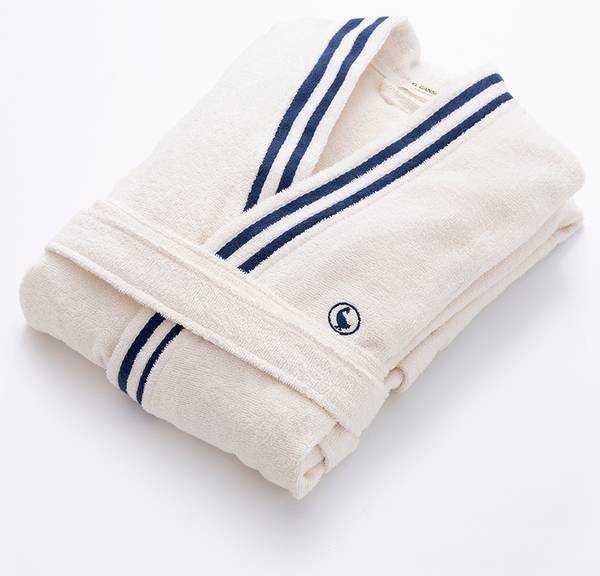 Bademantel GAN025 Beige - Textil - 8 x 42 x 444 cm