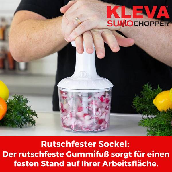 Zerkleinerer Kleva Sumo Chopper Weiß - Kunststoff - 11 x 29 x 11 cm