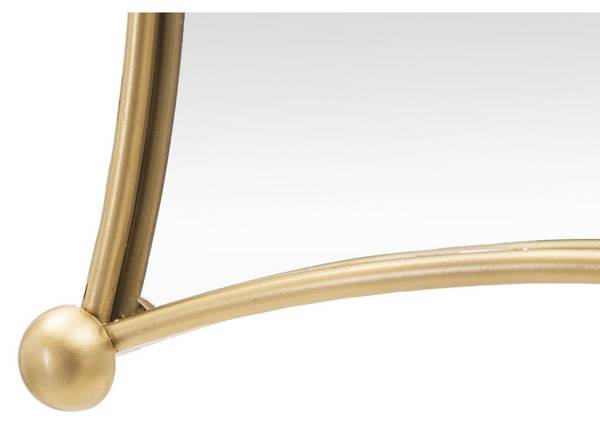 Gerahmter Spiegel VKH497 Gold - Metall - 68 x 68 x 4 cm