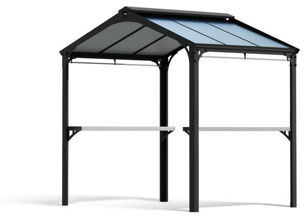 Pavillon Austin Schwarz - Metall - 285 x 250 x 181 cm