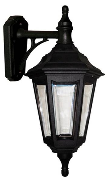 Wandleuchte CRAWLEY Schwarz - Metall - Kunststoff - 23 x 46 x 27 cm