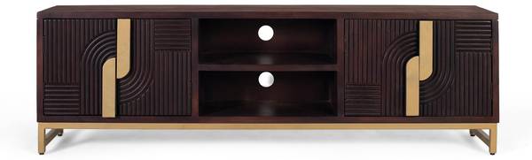 TV-Schrank 2229 Braun - Massivholz - 45 x 57 x 180 cm