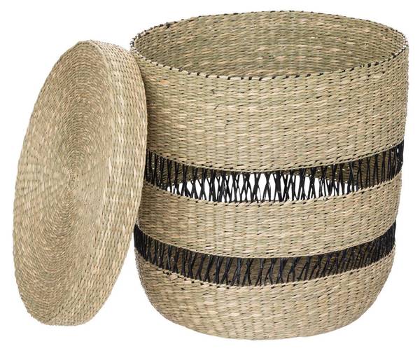 Körben PARIS 2er-Set Beige - Naturfaser - 38 x 38 x 38 cm