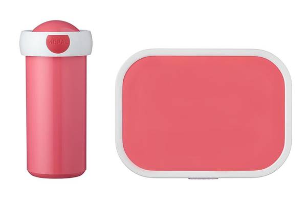 Lunchset VB Campus 2-teilig Pink - Kunststoff - 8 x 19 x 21 cm