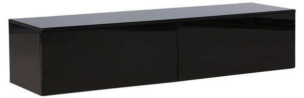 TV-Lowboard Fristad Schwarz - Holzwerkstoff - 160 x 35 x 45 cm