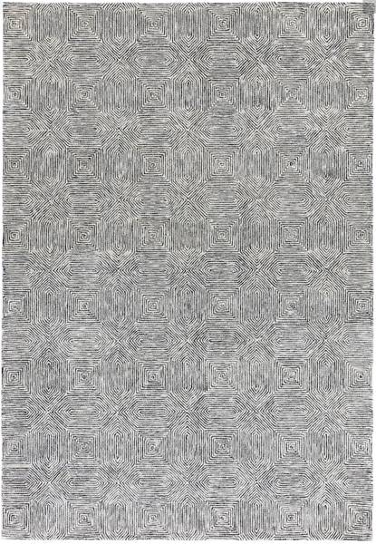 Wohnzimmerteppich aus Wolle CAMBRIDGE Grau - 120 x 170 cm