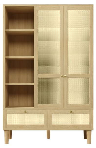 Kleiderschrank NaturWoody Ⅴ Braun - Holzwerkstoff - 50 x 180 x 120 cm