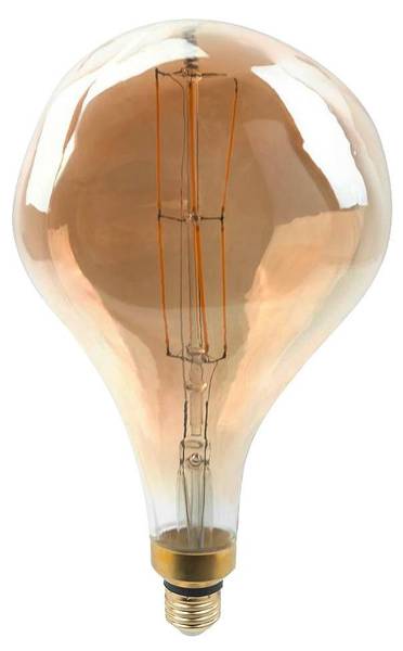 Deko-Leuchtmittel SUVA Braun - Glas - 17 x 29 x 17 cm
