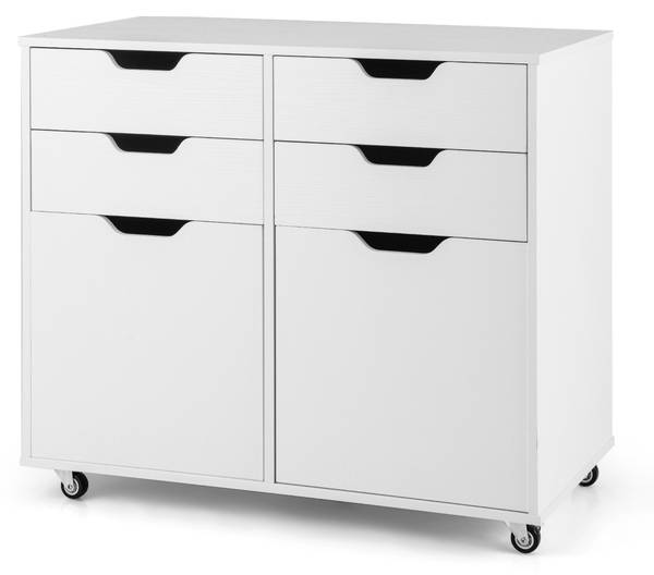 Kommoden VH34247ITDE Weiß - Holzwerkstoff - 40 x 65 x 73 cm