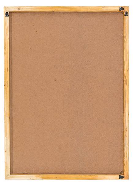 Wanddekoration Patricia Beige - Holz teilmassiv - 70 x 1 x 100 cm