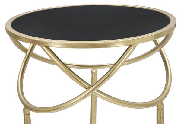 Beistelltisch Ring up Gold - Metall - 40 x 80 x 40 cm