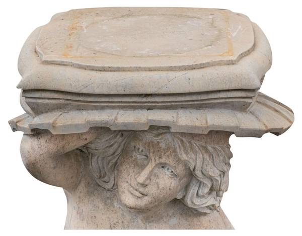 Statuen 2 KÖNIG DER MEERE Weiß - Marmor - 78 x 130 x 80 cm