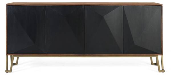 Sideboard 1978 Braun - Massivholz - 180 x 80 x 46 cm