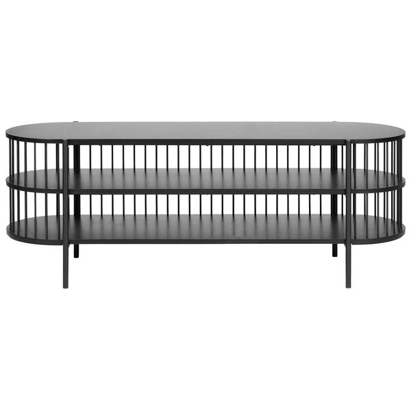 TV-kast BIRSON zwart - plaatmateriaal op houtbasis - 140 x 50 x 44 cm