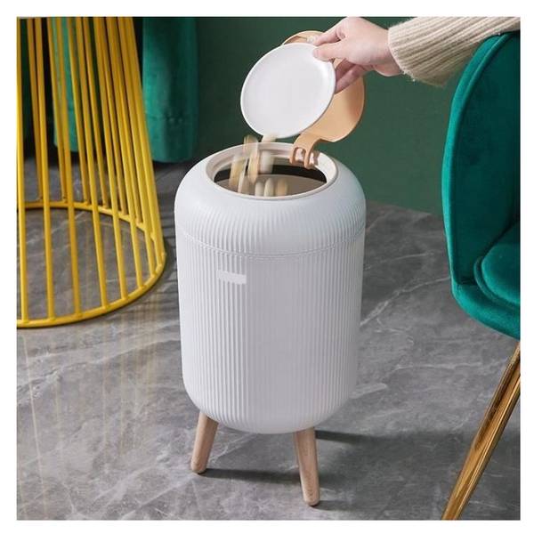 Badezimmer-Mülleimer Push LIMO 9L Kunststoff - 23 x 42 x 23 cm