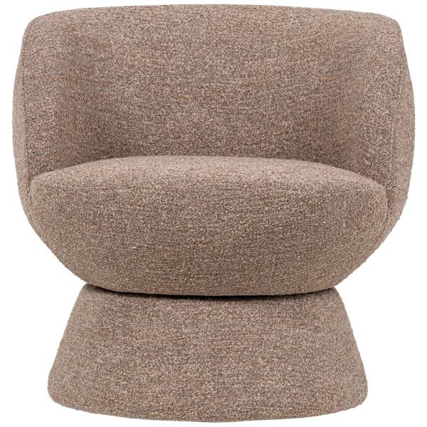 Fauteuil pivotant Shuffle Marron - Marron chevreuil