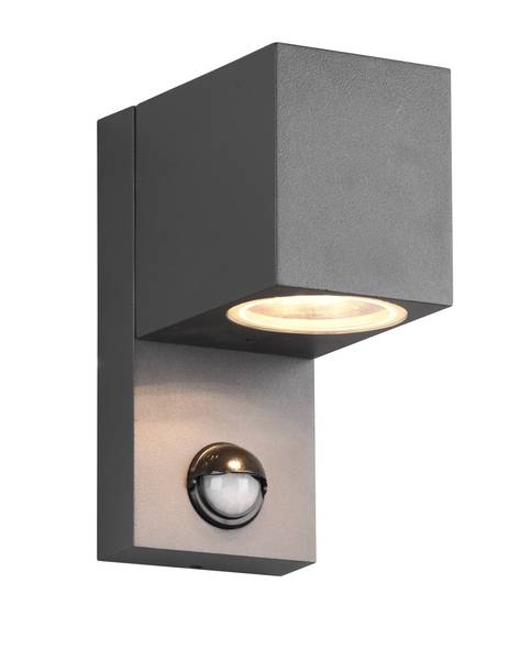 Außenwandleuchte Downlight Anthrazit Grau - Aluminium - 7 x 15 x 12 cm