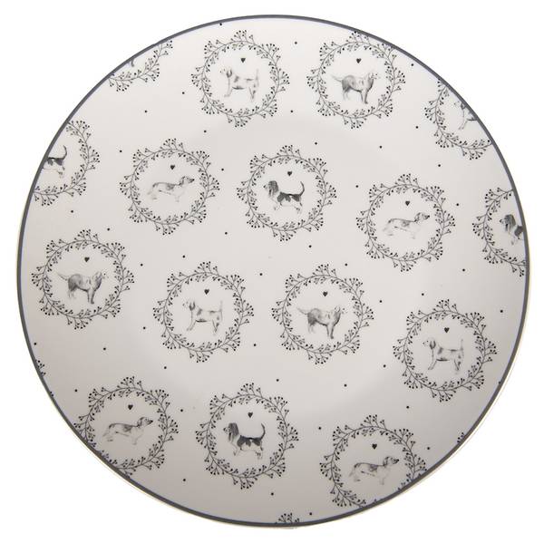 Frühstücksteller Living Chic 47331 Weiß - Porzellan - 20 x 2 x 20 cm