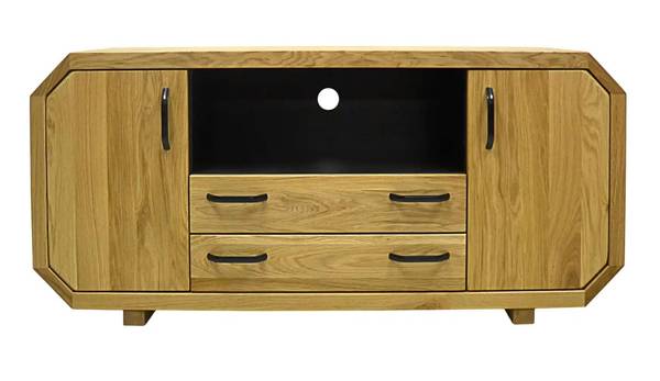 TV-Schrank mit Schubladen OMNIS II Braun - Eiche - 145 x 65 x 40 cm