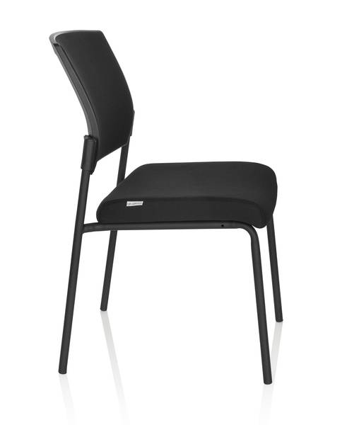 Vierfußstuhl K9 V PRO Schwarz - Strukturstoff - Polyester - Webstoff - 48 x 90 x 58 cm