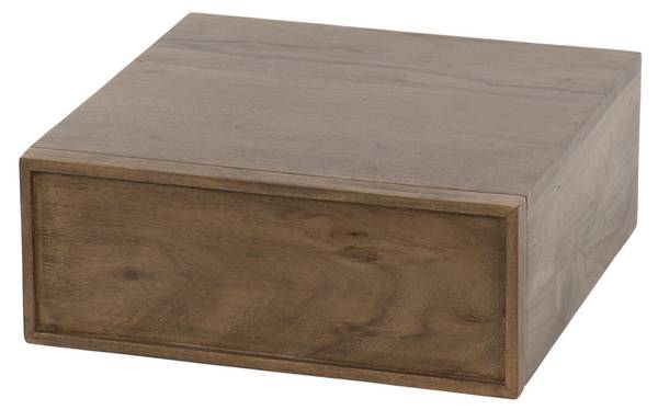 Nachttisch FRAME Braun - Massivholz - 35 x 14 x 35 cm