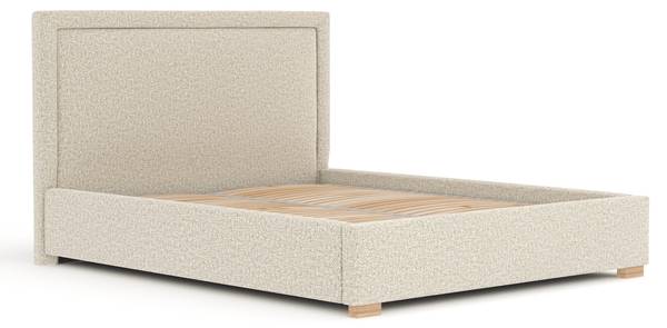 Gestoffeerd bed Ordina I beige - Ligoppervlak breedte: 180 cm