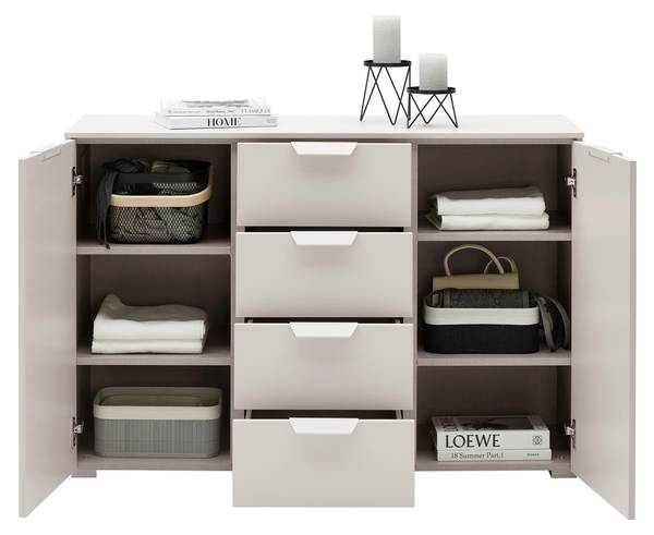 Kommode BRIONA Beige - Holzwerkstoff - 120 x 80 x 42 cm