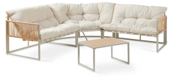 Gartenmöbelset Karg 2-tlg. Beige - Braun