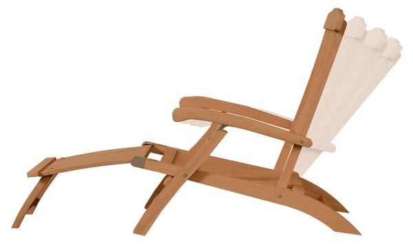 Sonnenliege Evia Beige - Holzwerkstoff - 54 x 95 x 196 cm