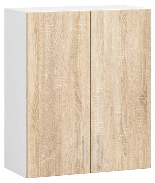 Küchenzeile Lima Braun - Weiß - Holzwerkstoff - 240 x 203 x 45 cm