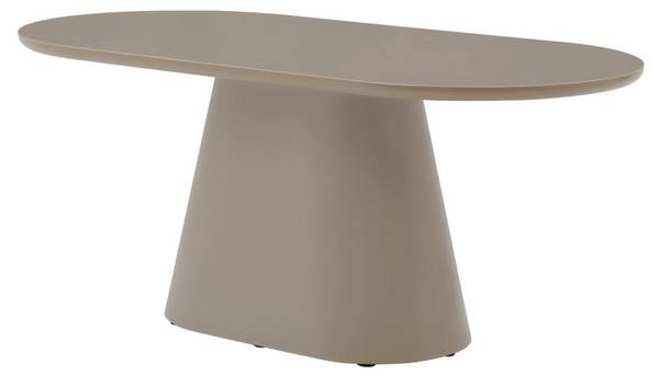 Esstisch VALIANA Beige - Grau - Holz teilmassiv - 90 x 76 x 180 cm