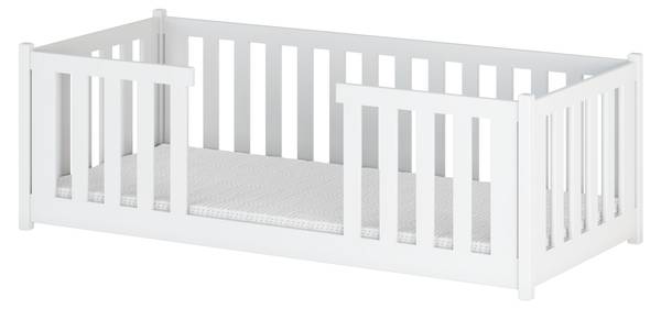 Kinderbett Fero Weiß - Holzwerkstoff - 96 x 62 x 208 cm