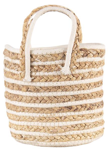 Aufbewahrungskorb 24618 3er Set Beige - Naturfaser - 21 x 20 x 21 cm