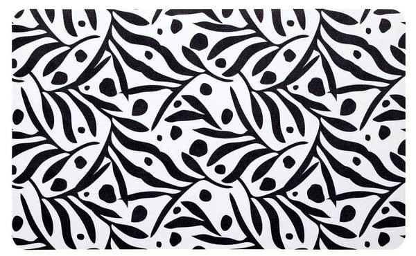 Teppich BASIC Weiß - Kunststoff - 45 x 1 x 75 cm